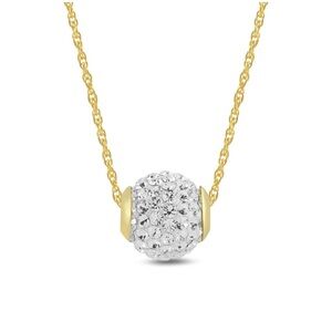 Swarovski Solid Gold Necklace